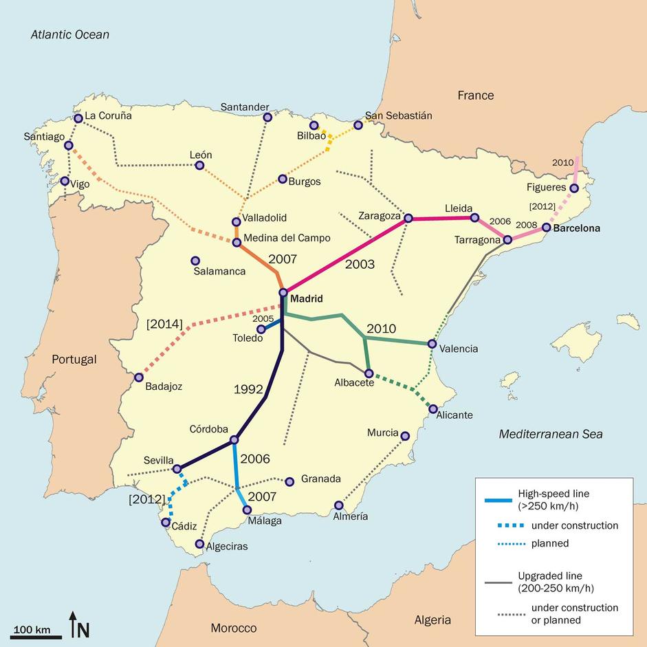 map of spain