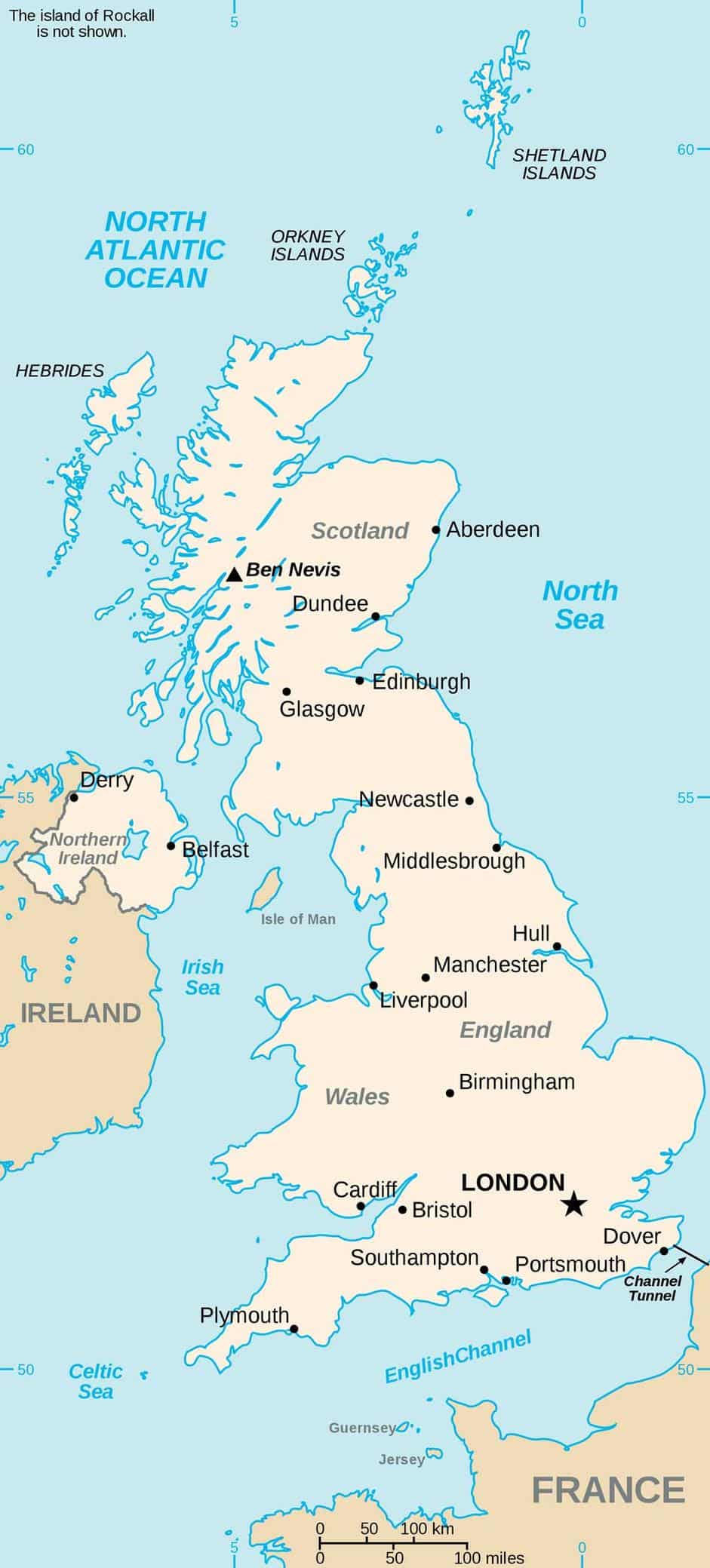 Map of the United Kingdom