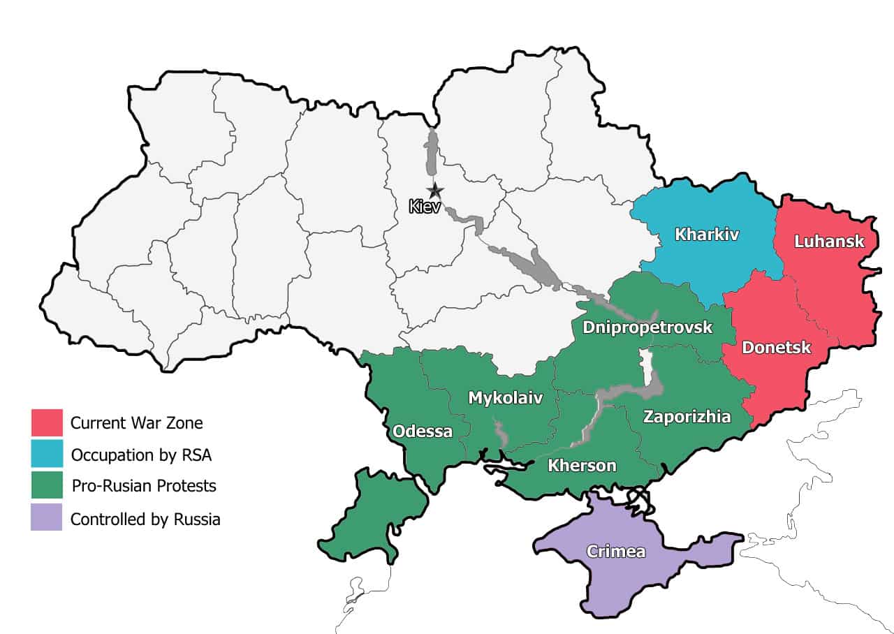 Bildergebnis für ukraine war map