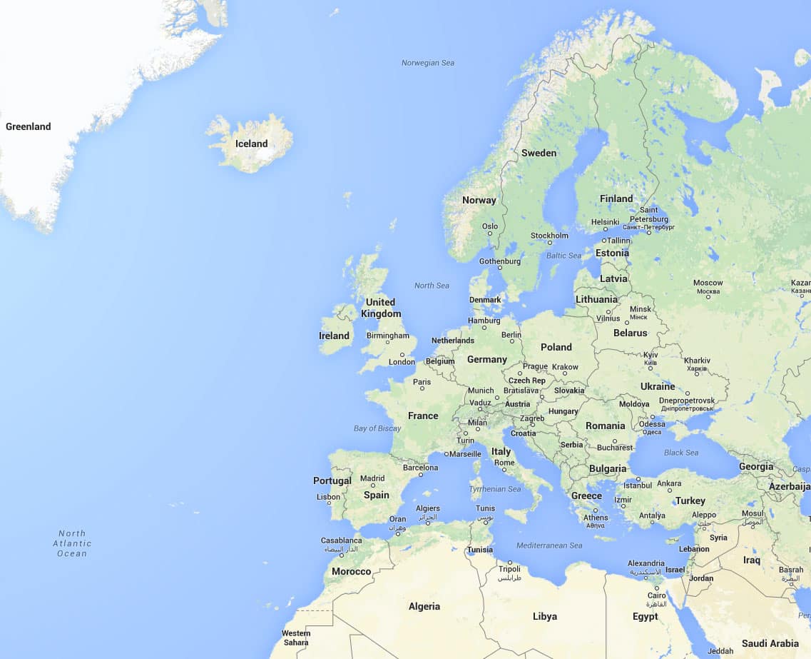 Google Maps Europe - Gambaran