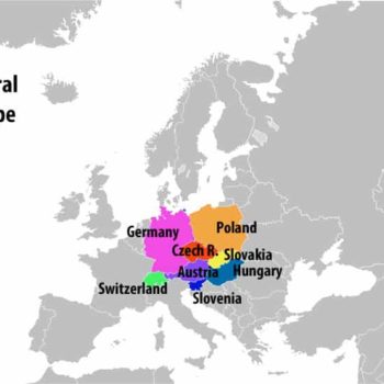 Map of Central Europe