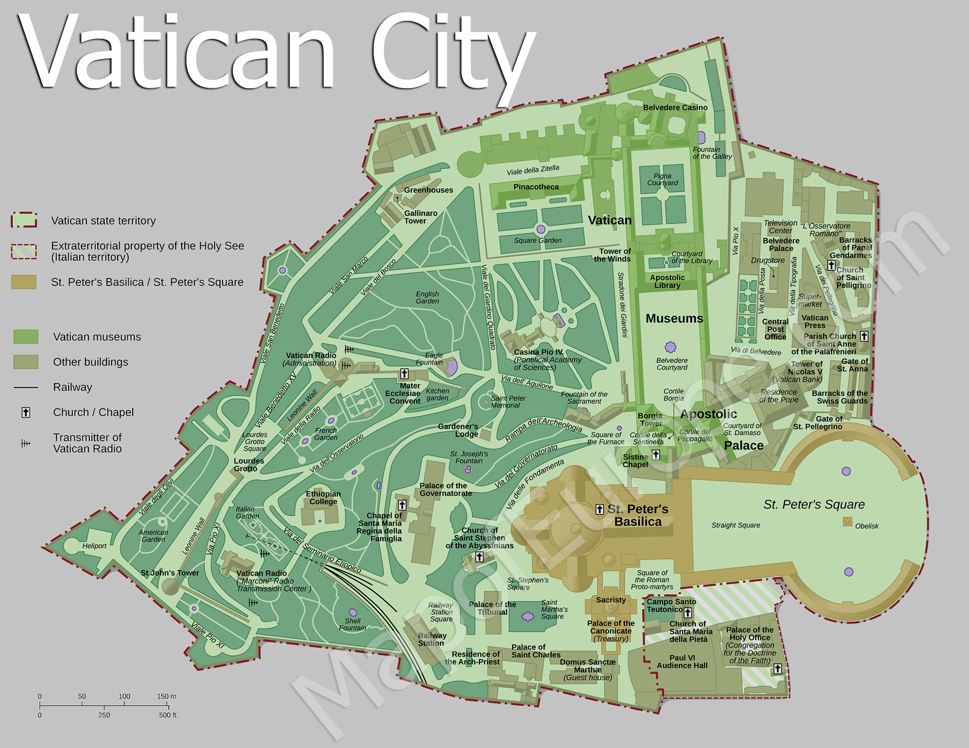 Vatican City Map