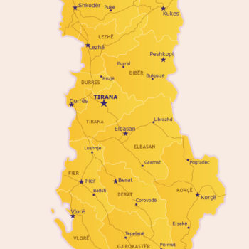 Map of Albania