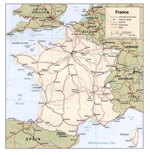 Map of France