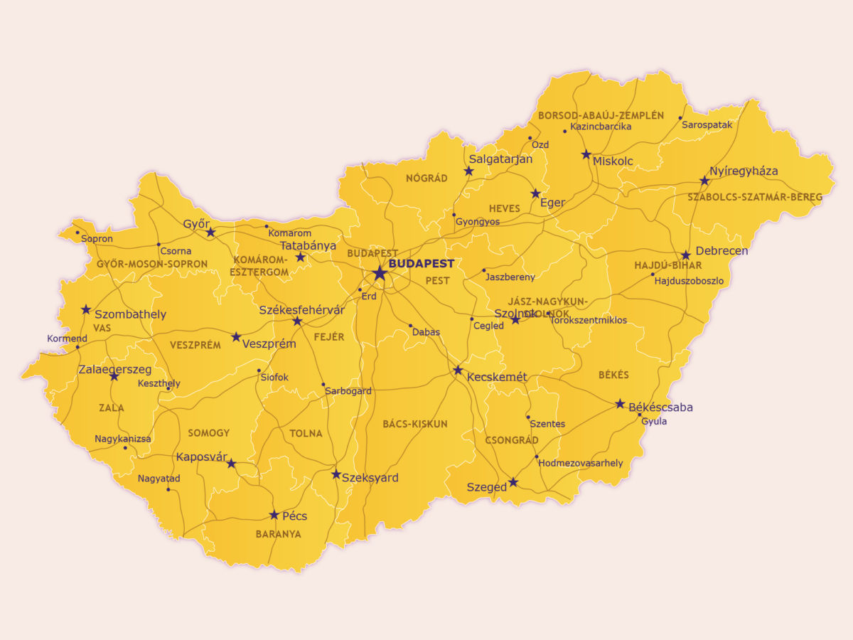 Hungary map