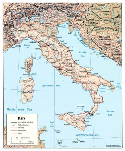 Map of Italy