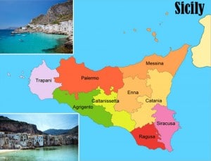 map of Sicily