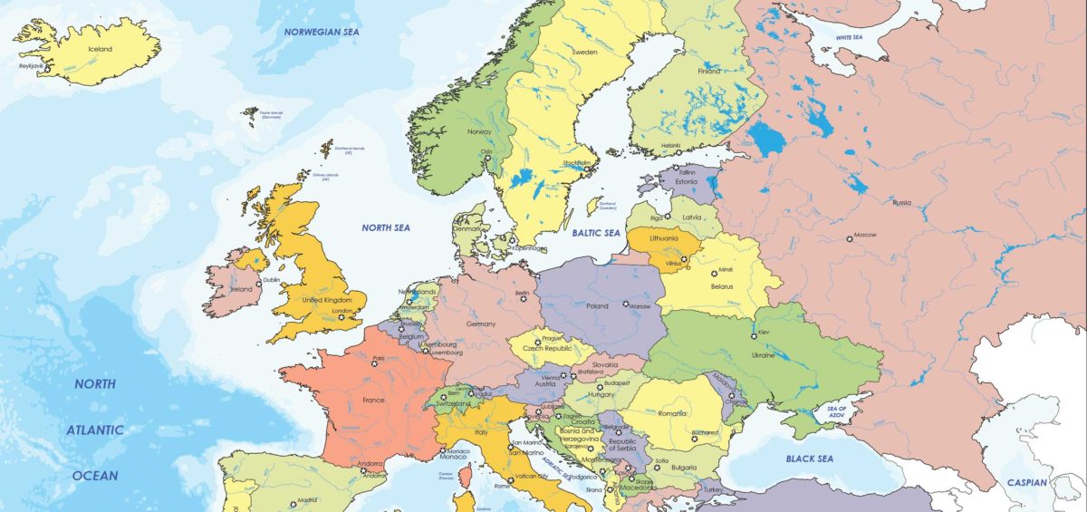 Author Map Of Europe Map Of Europe Europe Map