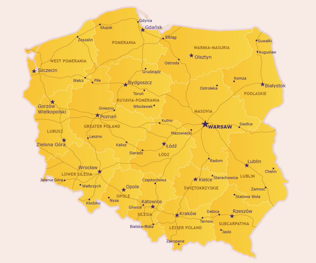 Map of Poland | Map of Europe | Europe Map