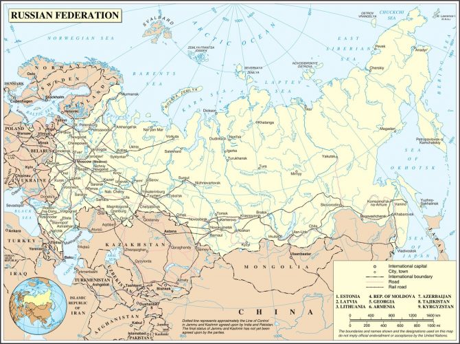 Map of Russia