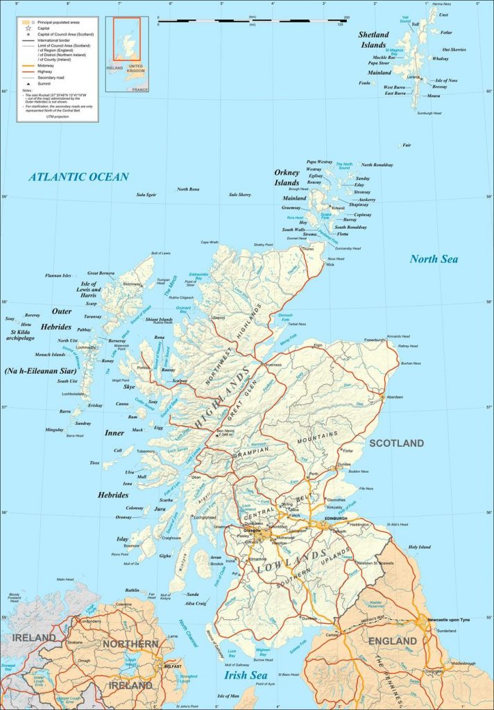 Map of Scotland