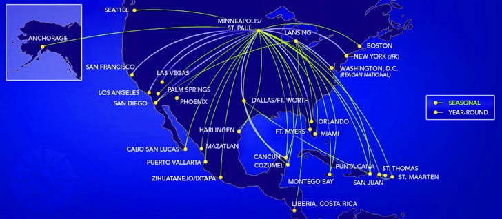 Sun Country Airlines Map Of Europe Europe Map