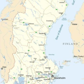 Map of Sweden