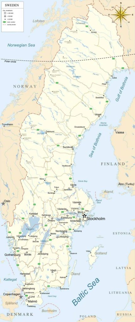 Map of Sweden