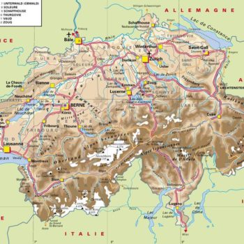 Map of Switzerland