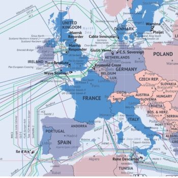 Map of European Undersea High Speed Cables
