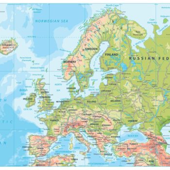 Road Map of Europe