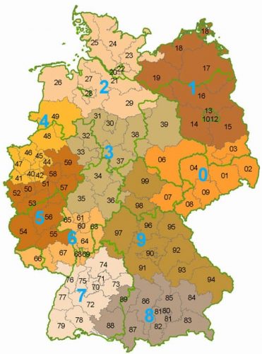 German postcodes and zip codes