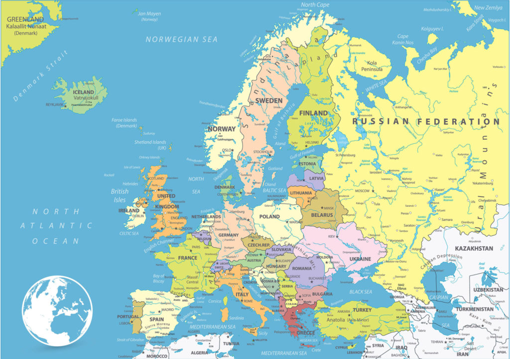 Europe Political Map | Map of Europe | Europe Map