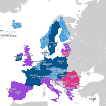 Map Of Income Inequality Across Europe