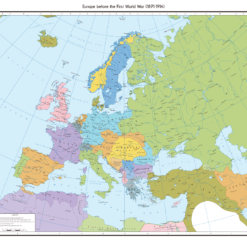 Map of Europe Pre World War One