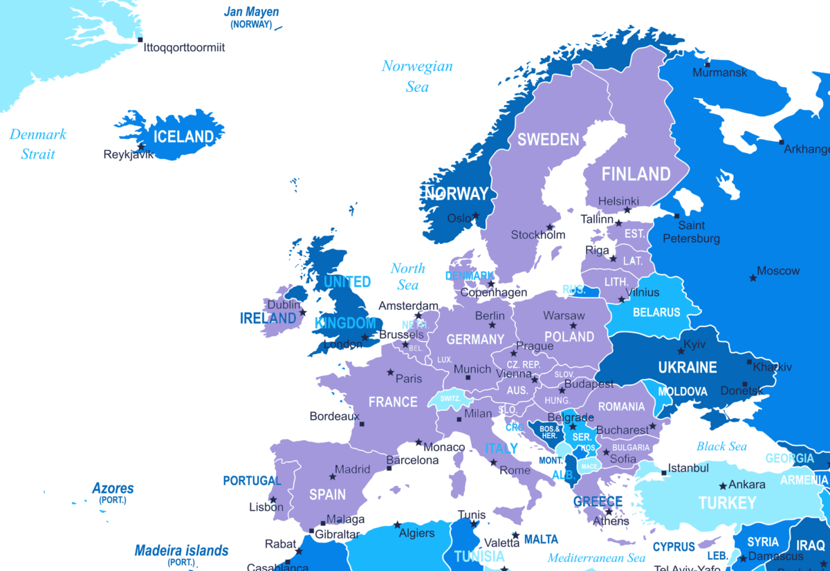 EU Map European Union Map 2023